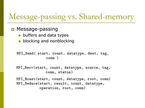 Résultat d’images pour Shared Memory Message Passing