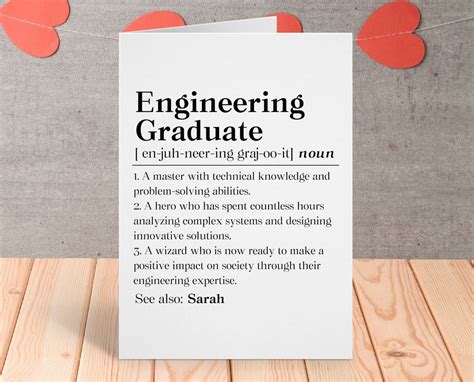 Toradh íomhá ar Engineer Graduation Card