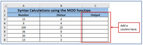 Image result for How to Use Mod in Excel 2013