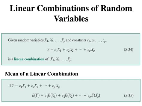 Afbeeldingsresultaten voor Linear Combination of Random Variables