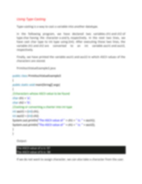 Image result for How to Get ASCII Value in Java