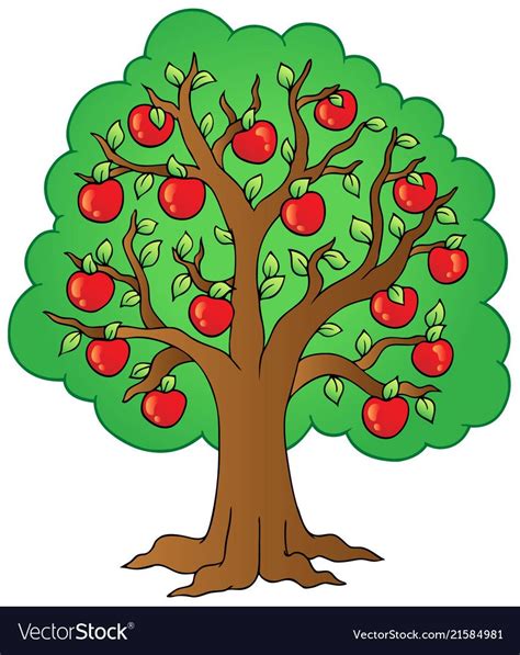 Image result for Top View of Apple Tree Drawing