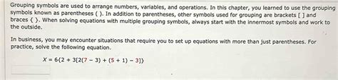 Image result for Grouping Symbols Math with Variables
