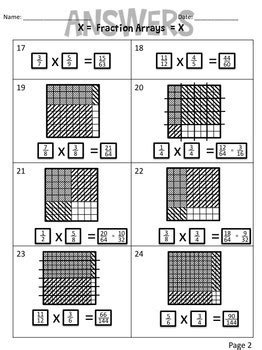 Toradh íomhá ar Fractions Using Arrays