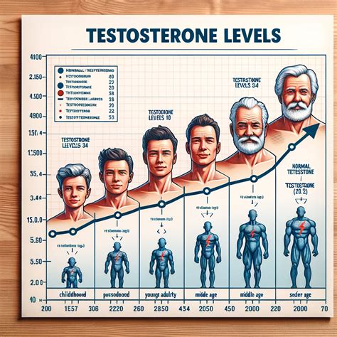 Image result for Normal Testosterone Levels by Age Chart