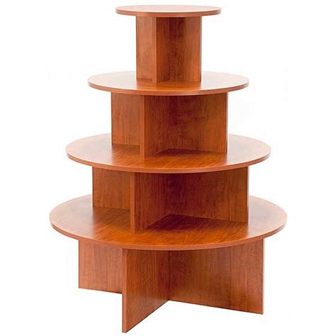 Image result for Retail Display Fixtures Wooden Tiered Roundtables