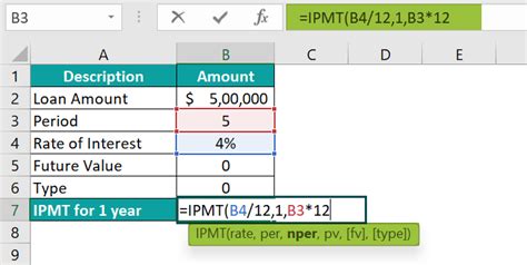 Toradh íomhá ar Math Behind Excel Ipmt Function