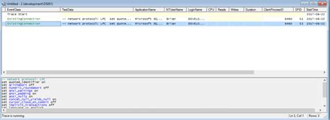 Toradh íomhá ar Progiler SQL