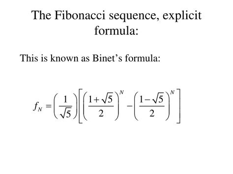 Image result for Fibonacci Sequence Sum Formula