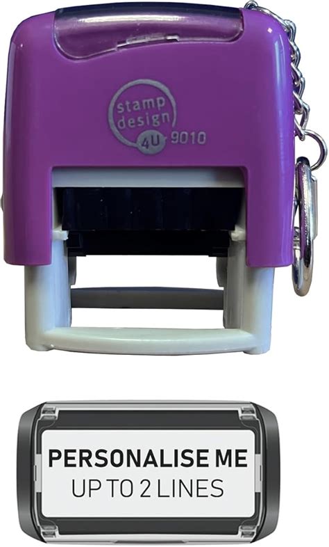 Image result for Key Ring in Color Self-Inking Stamp