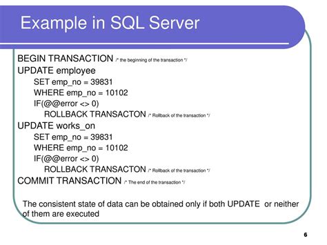 Afbeeldingsresultaten voor BeginTransaction SQL Example