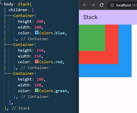 Image result for Flutter Stack Widget Design