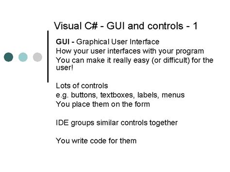 Image result for C GUI Visual Code