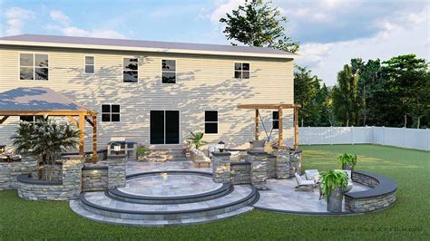 Image result for Multi-Level Patio Designs