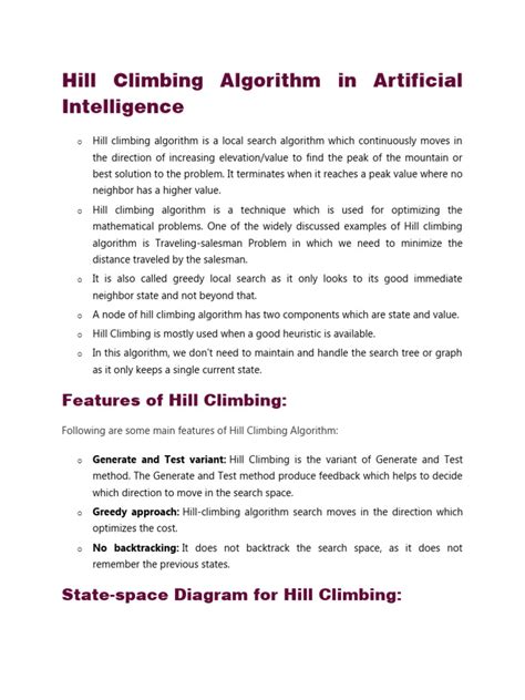 Image result for Simle Hill Climbing in Ai Matrix