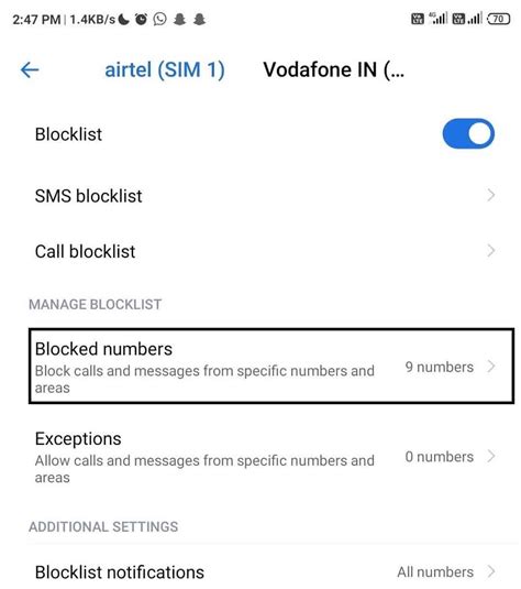 Block Numbers with Certain Prefix Android に対する画像結果