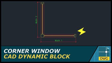 Toradh íomhá ar Dynamic Block Window AutoCAD DWG