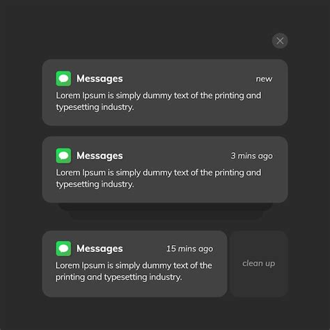 Image result for PS Message Notification UI