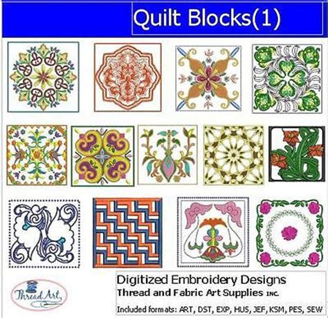 Image result for Machine Embroidery Quilt Blocks