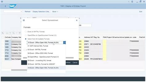 SAP Excel に対する画像結果