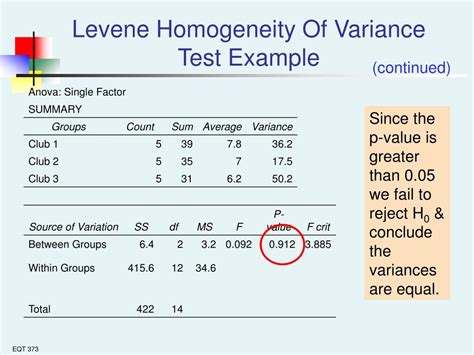 Image result for Homogeneity of Variance Example