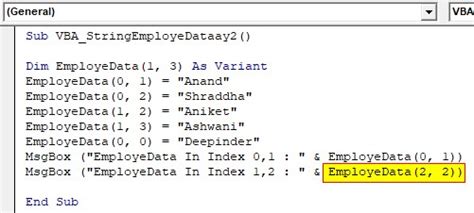 Image result for String Array VBA Excel