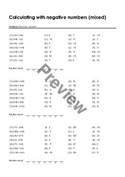 Calculating Negative Numbers に対する画像結果