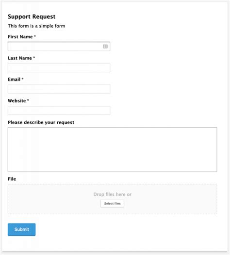 Image result for Online Form Example