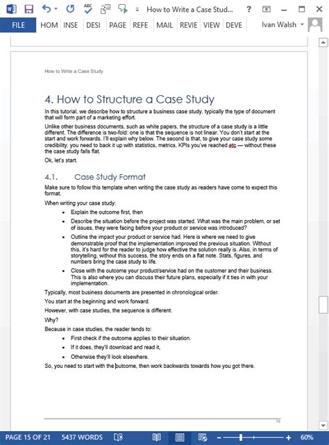 How to Write a Case Study に対する画像結果