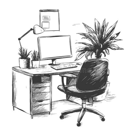 Résultat d’images pour Computer Desk Chair and Computer Drawing Cute