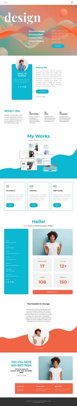 Image result for Portfolio CSS Sample Design