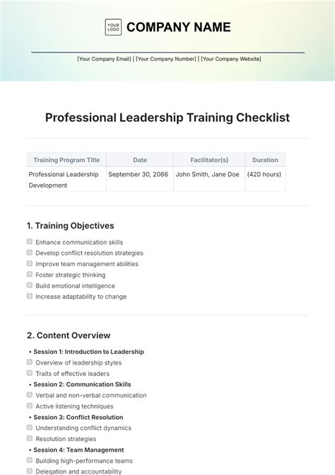 Toradh íomhá ar Leadership Training Guide Examples