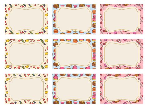 Free Printable Candy Buffet Labels に対する画像結果