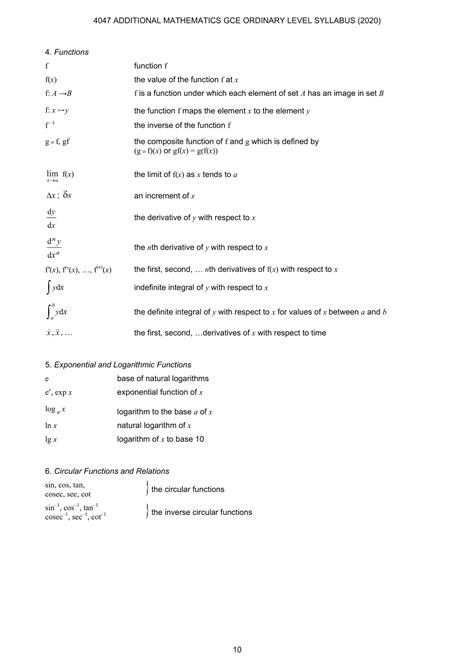 Image result for O Level Math Formula Sheet