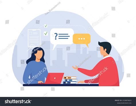 Résultat d’images pour Job Interview Conversation Vector Images