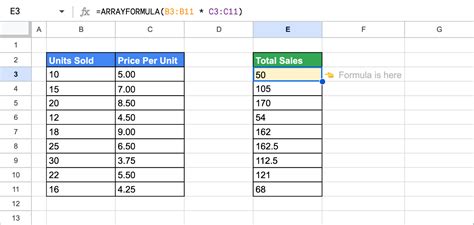 Image result for Array Spreadsheet