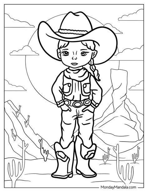 Image result for Cowboy Coloring Pages
