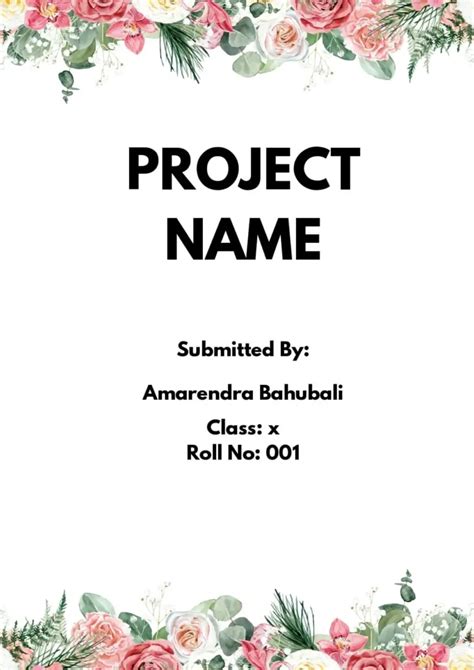 Image result for Beautiful Front Page Design for Project