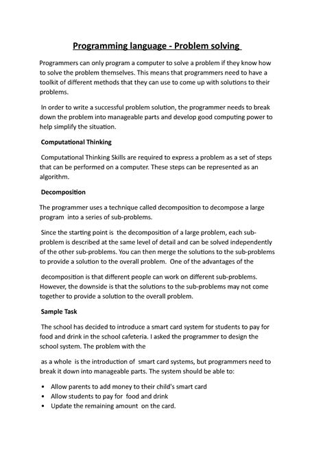 Image result for Parts of a Problem Solving in Programming