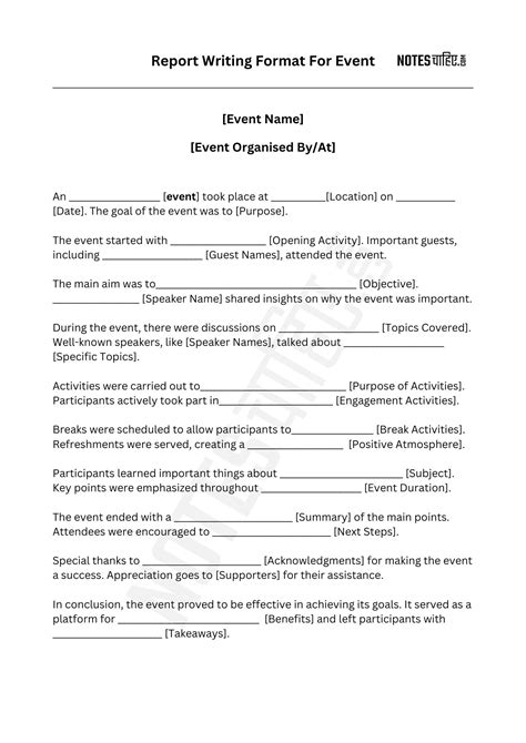 Image result for Report Writing Format Example