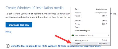 Download Windows 10 ISO File without Tool に対する画像結果