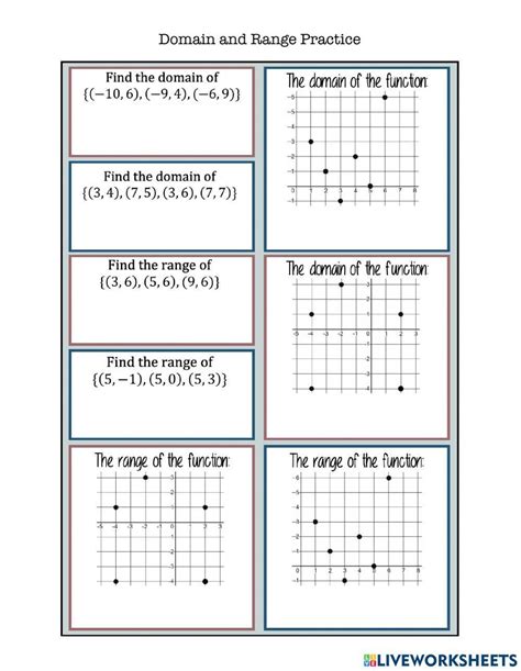 Image result for Relations Domain Range Functions Worksheet