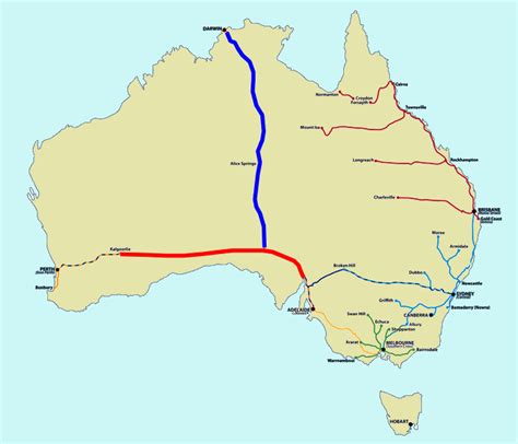 Image result for Trans Australian Railway Map