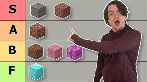 Minecraft Building Blocks Tier List に対する画像結果