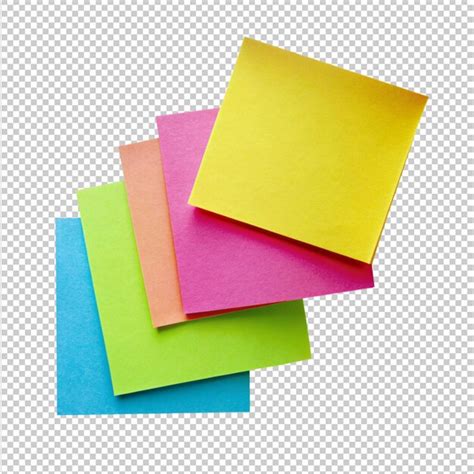 Toradh íomhá ar Different Color Sticky Notes