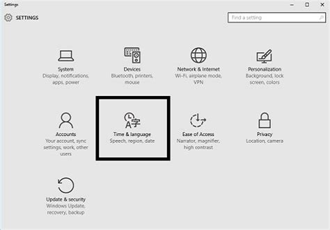 Image result for Time & Language Settings