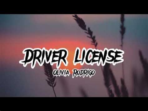 Toradh íomhá ar Driver License Lyrics Karaoke