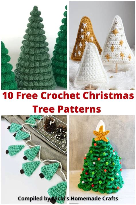 Toradh íomhá ar Snowy Christmas Tree Crochet Pattern Free
