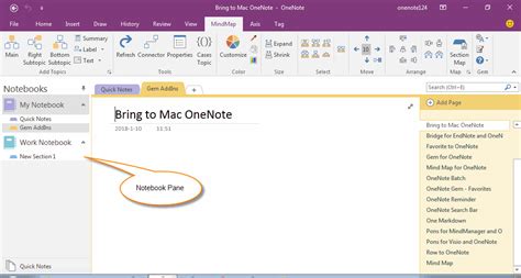 Afbeeldingsresultaten voor OneNote Notebook TreeView