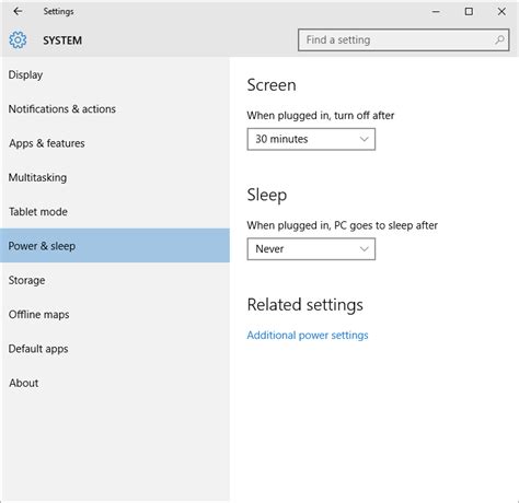 Image result for Winodws 10-Screen Sleep